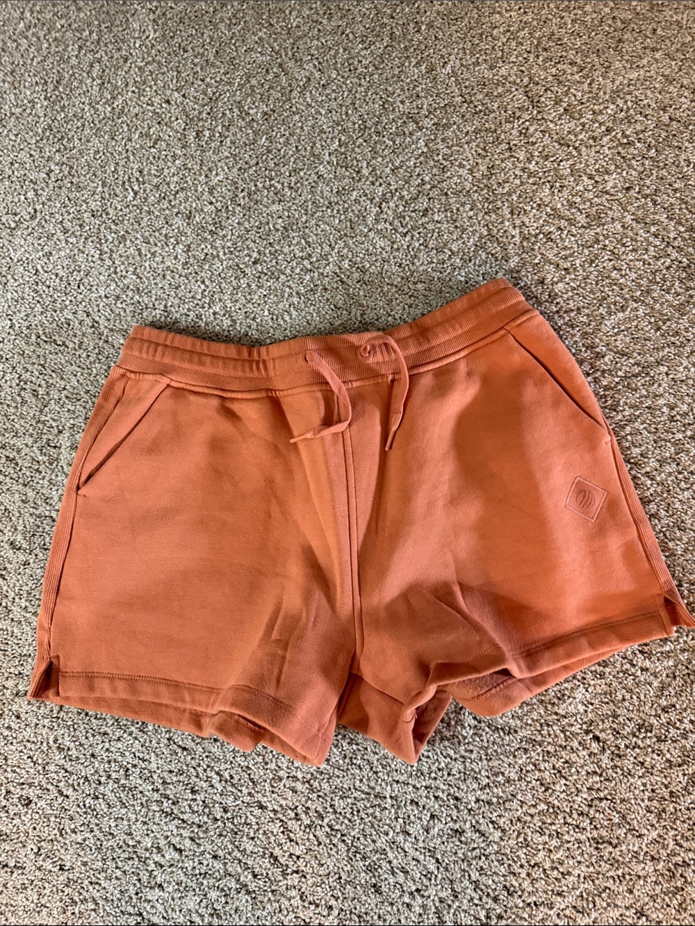Women's Rust Drawstring Lounge Shorts